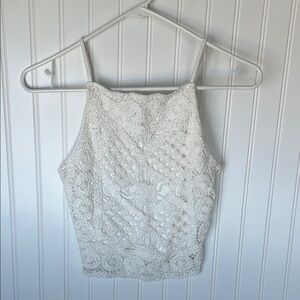 Love on a Hanger White Lace Blouse